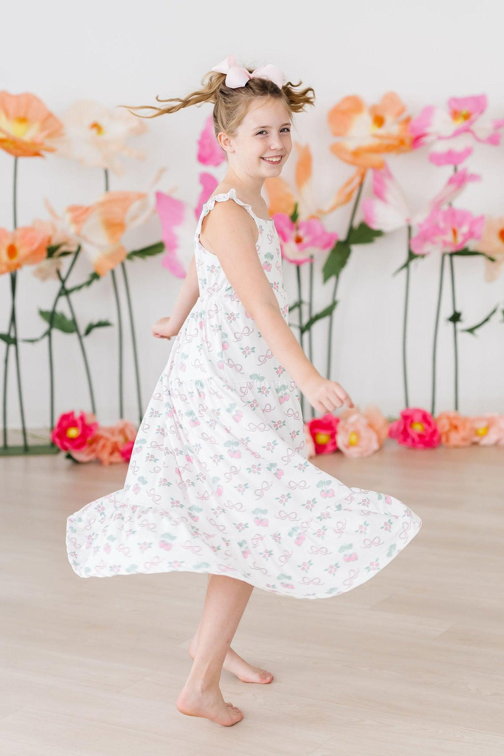 Berries & Bows Ruffle Maxi Dress by Mila & Rose ®