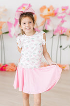 Berries & Bows S/S Ruffle Tee by Mila & Rose ®