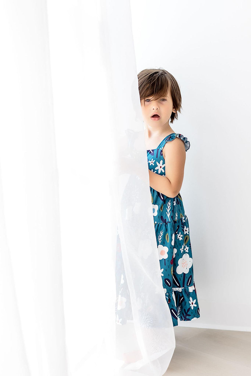 Berries in Bloom Ruffle Maxi Dress by Mila & Rose ®