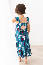 Berries in Bloom Ruffle Maxi Dress by Mila & Rose ®