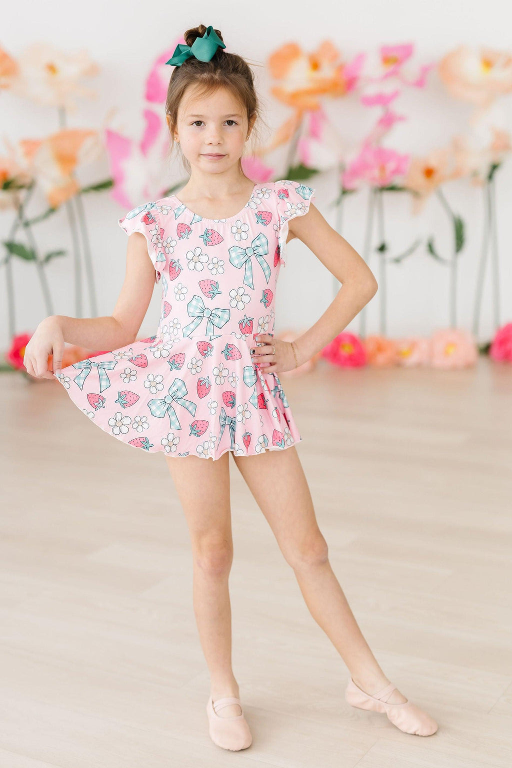 Berry Picnic S/S Twirl Leotard by Mila & Rose ®