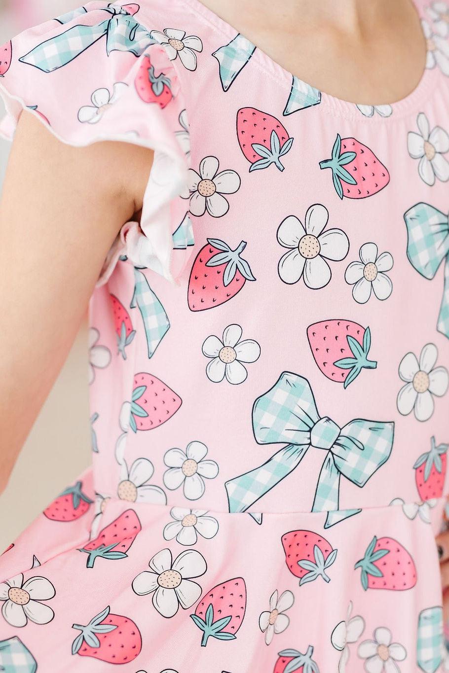 Berry Picnic S/S Twirl Leotard by Mila & Rose ®