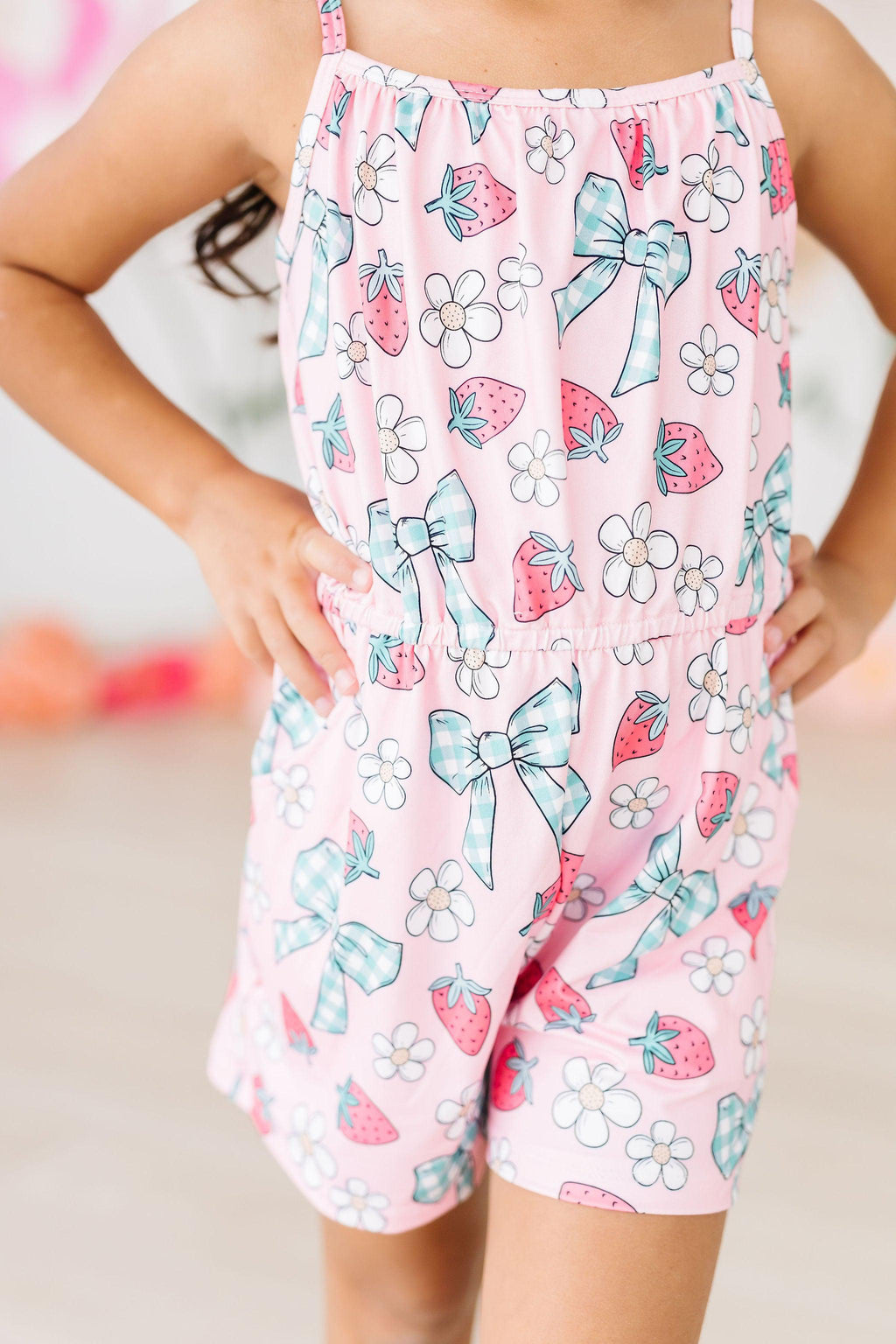 Berry Picnic Strappy Play Romper by Mila & Rose ®