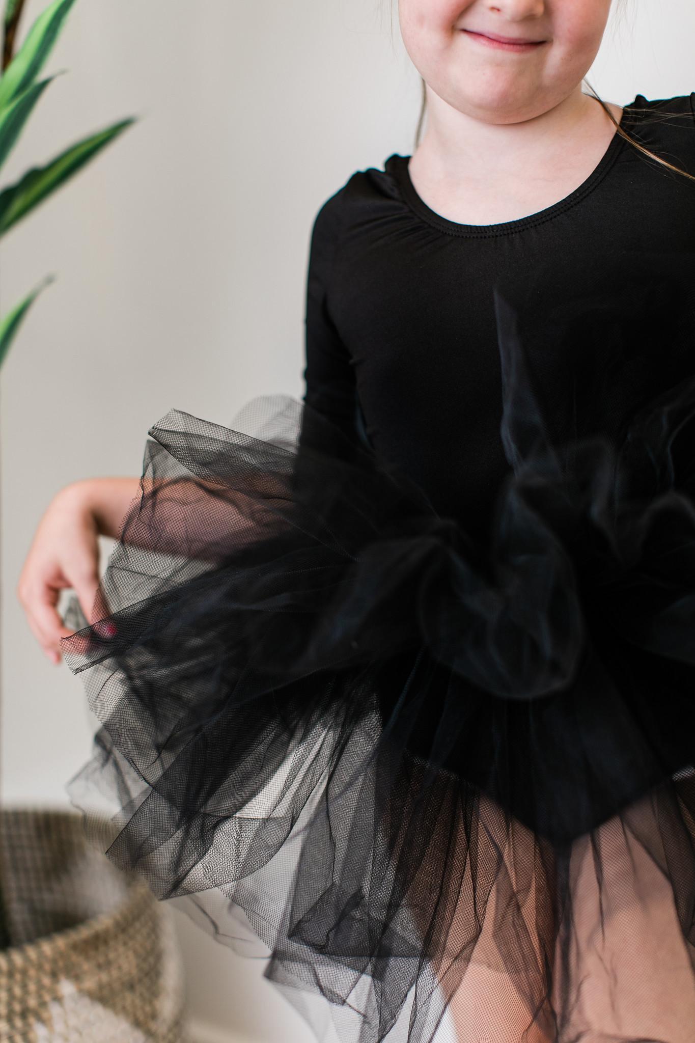 Black 3/4 Tutu Leotard by Mila & Rose ®
