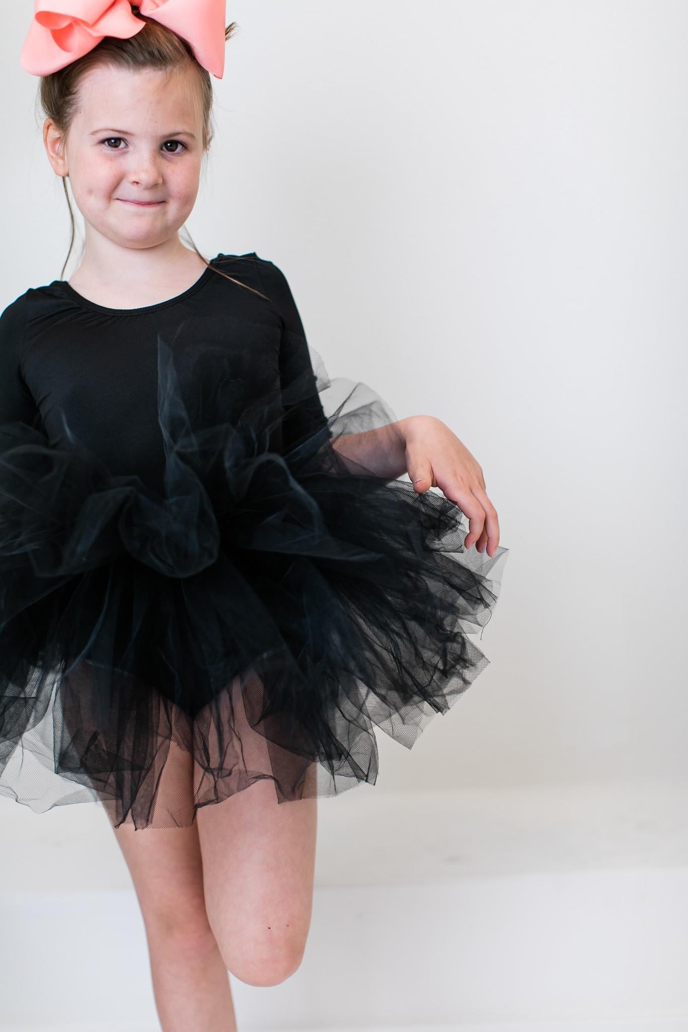 Black 3/4 Tutu Leotard by Mila & Rose ®