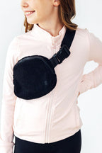 Black Fleece Belt Bag by Mila & Rose ®