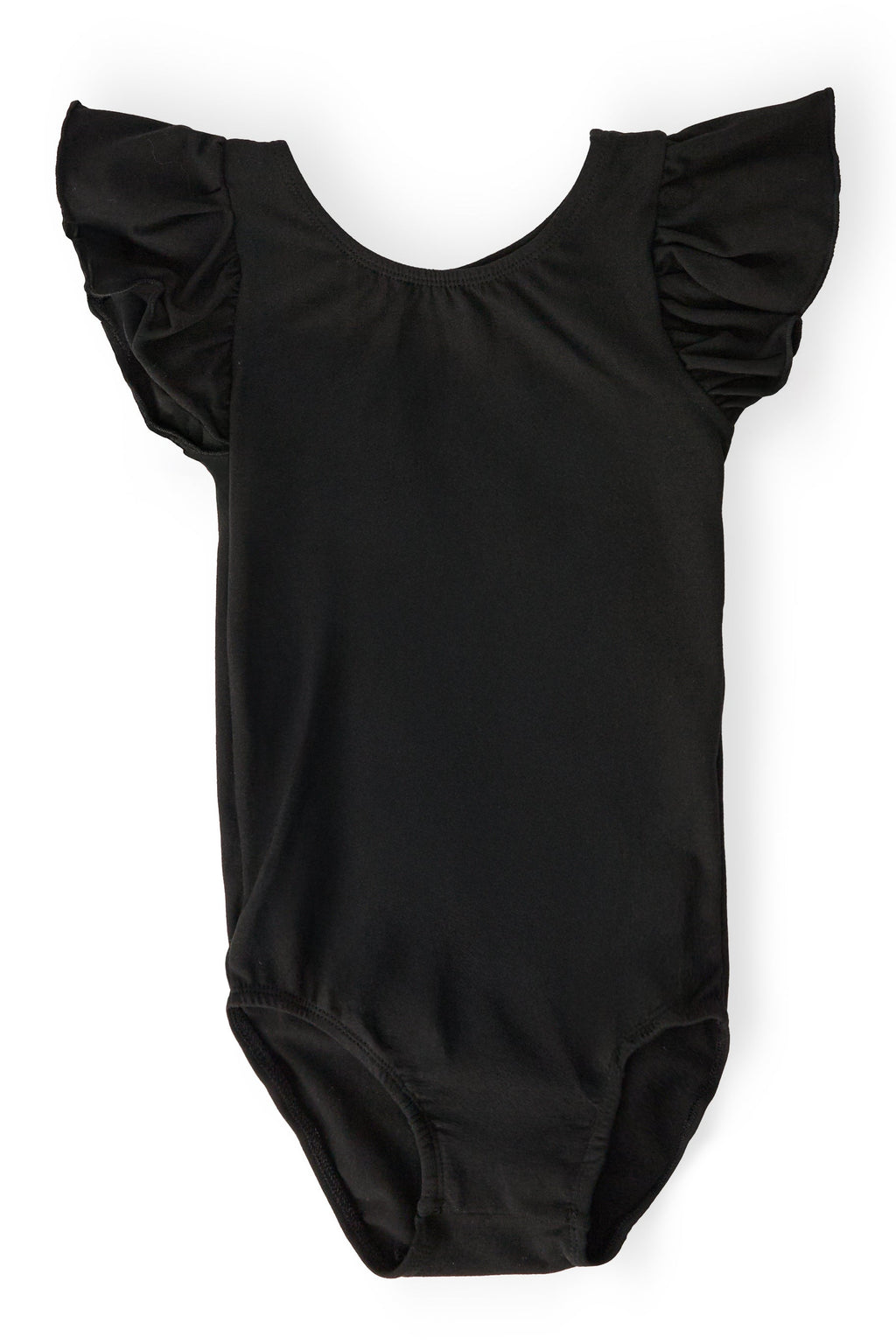 Black S/S Flutter Sleeve Leotard by Mila & Rose ®