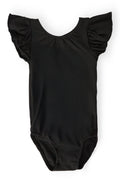 Black S/S Flutter Sleeve Leotard by Mila & Rose ®
