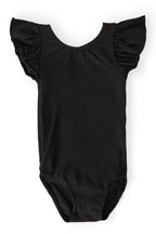 Black S/S Flutter Sleeve Leotard by Mila & Rose ®