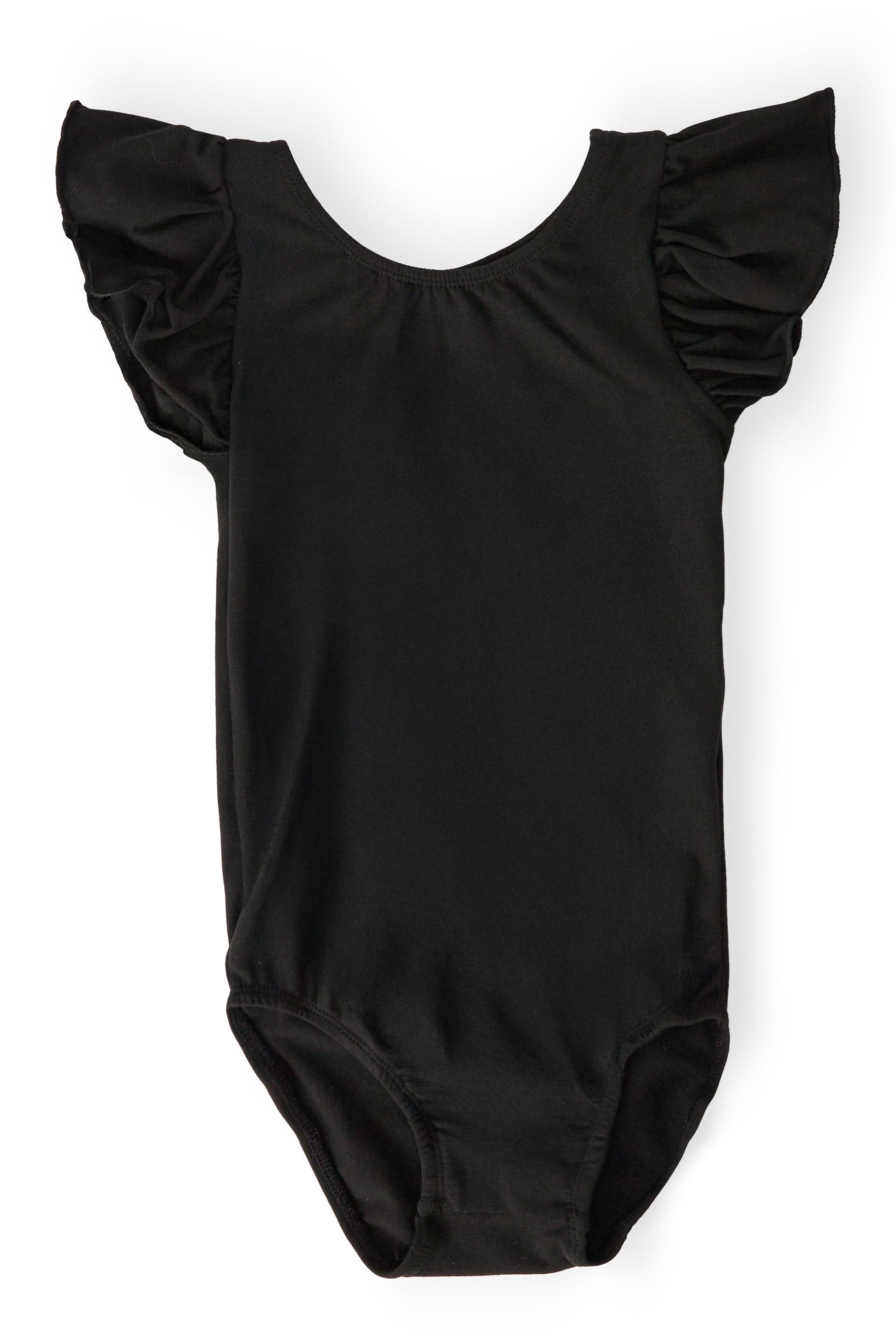 Black S/S Flutter Sleeve Leotard by Mila & Rose ®