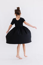 Black S/S Pocket Twirl Dress by Mila & Rose ®