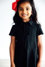 Black S/S Polo Dress by Mila & Rose ®