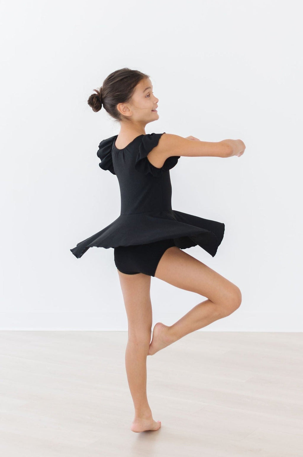 Black S/S Twirl Leotard by Mila & Rose ®