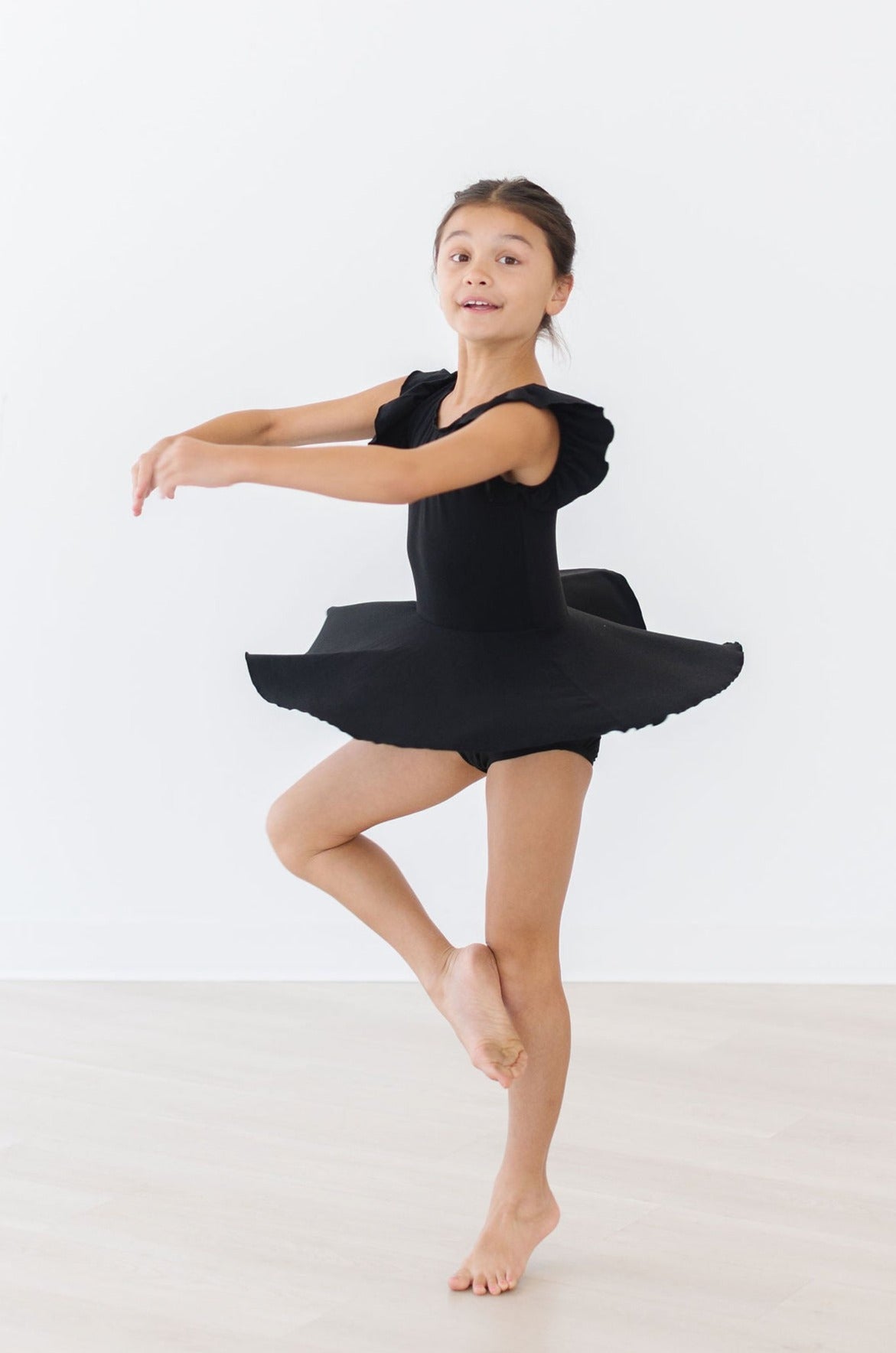 Black S/S Twirl Leotard by Mila & Rose ®