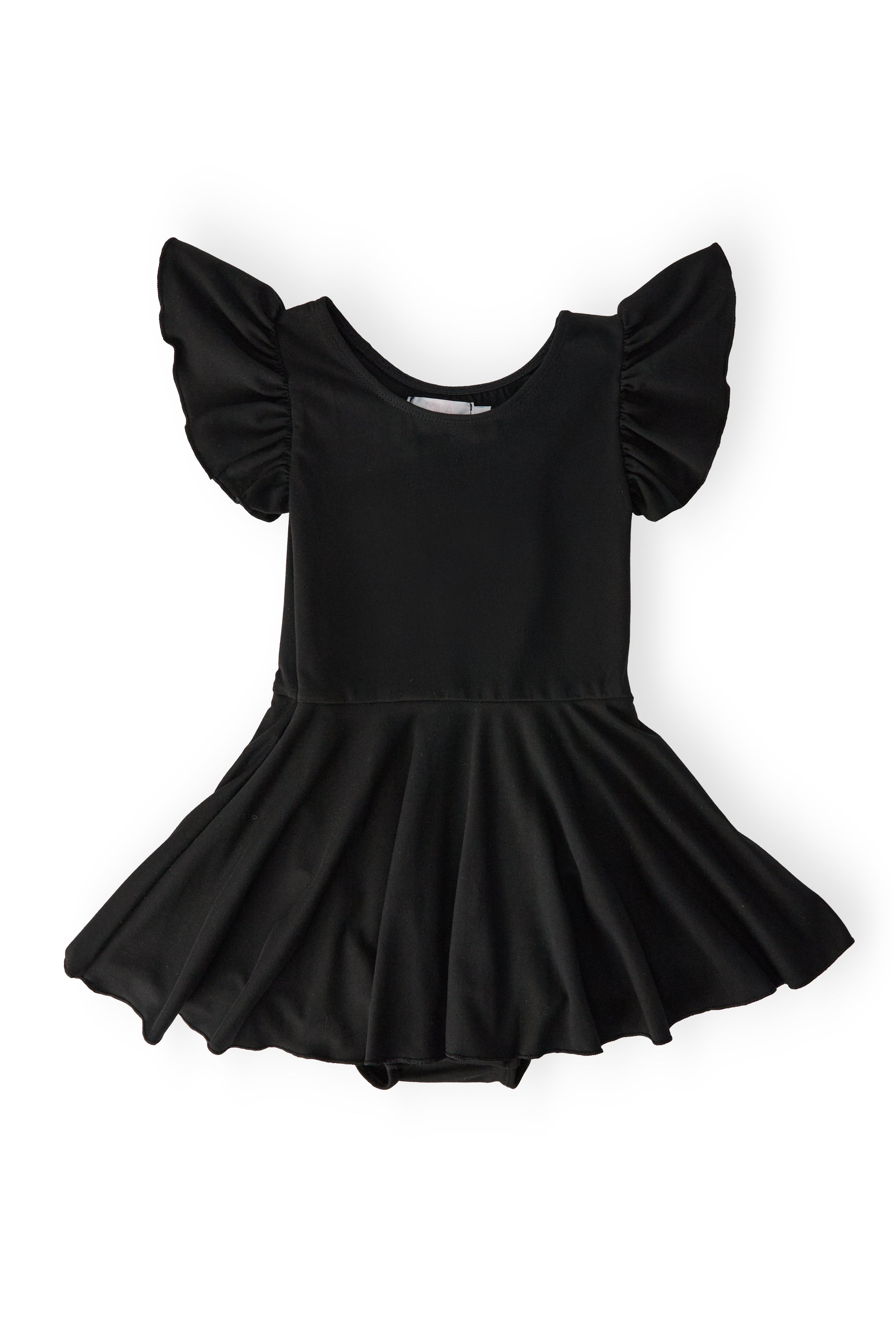 Black S/S Twirl Leotard by Mila & Rose ®