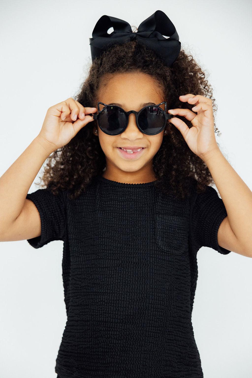 Black Scrunchy Pocket Tee by Mila & Rose ®