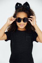 Black Scrunchy Pocket Tee by Mila & Rose ®