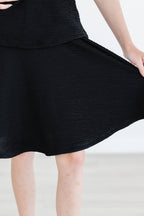Black Scrunchy Twirl Skort by Mila & Rose ®