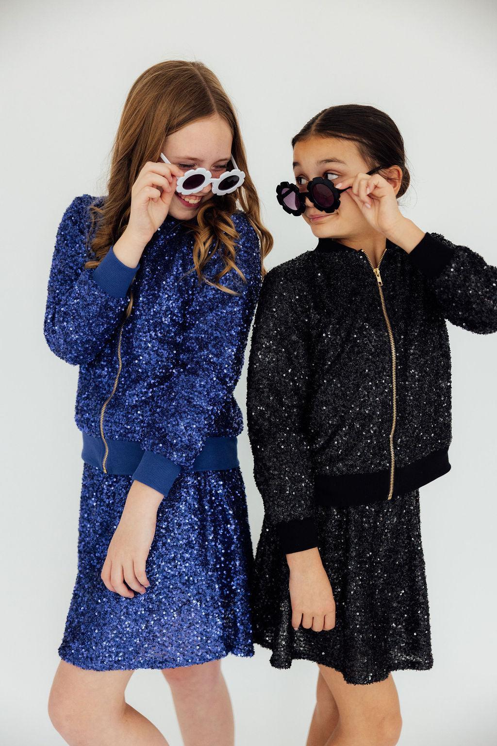 Black Sequin Jacket by Mila & Rose ®
