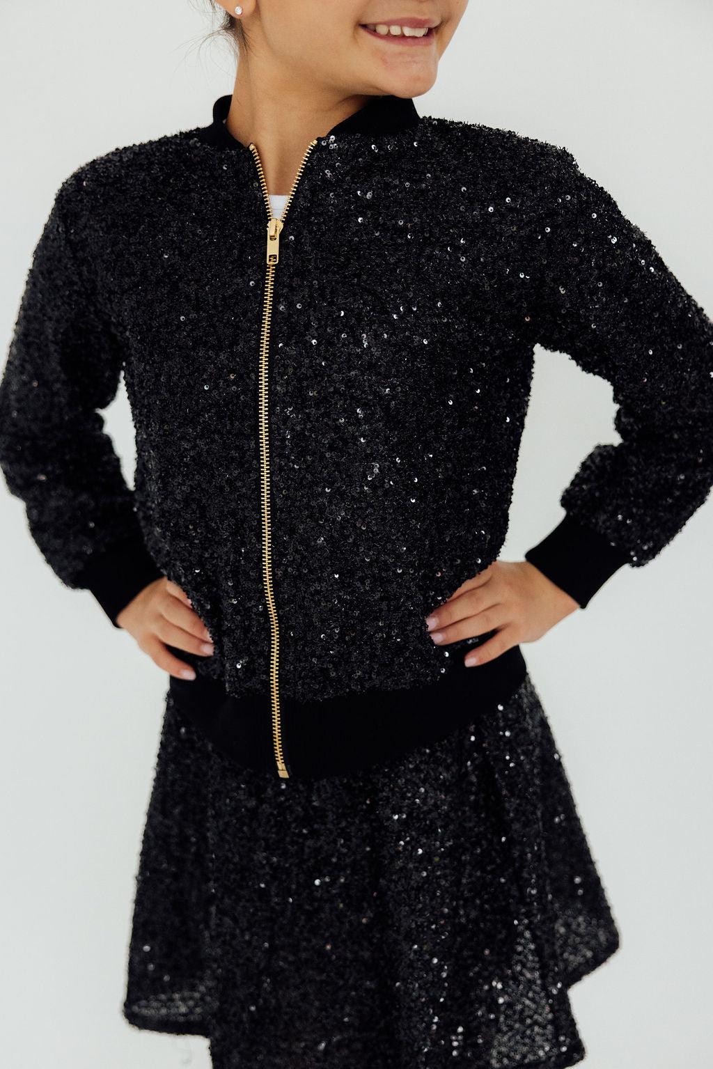 Black Sequin Jacket by Mila & Rose ®