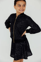 Black Sequin Twirl Skort by Mila & Rose ®