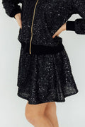 Black Sequin Twirl Skort by Mila & Rose ®