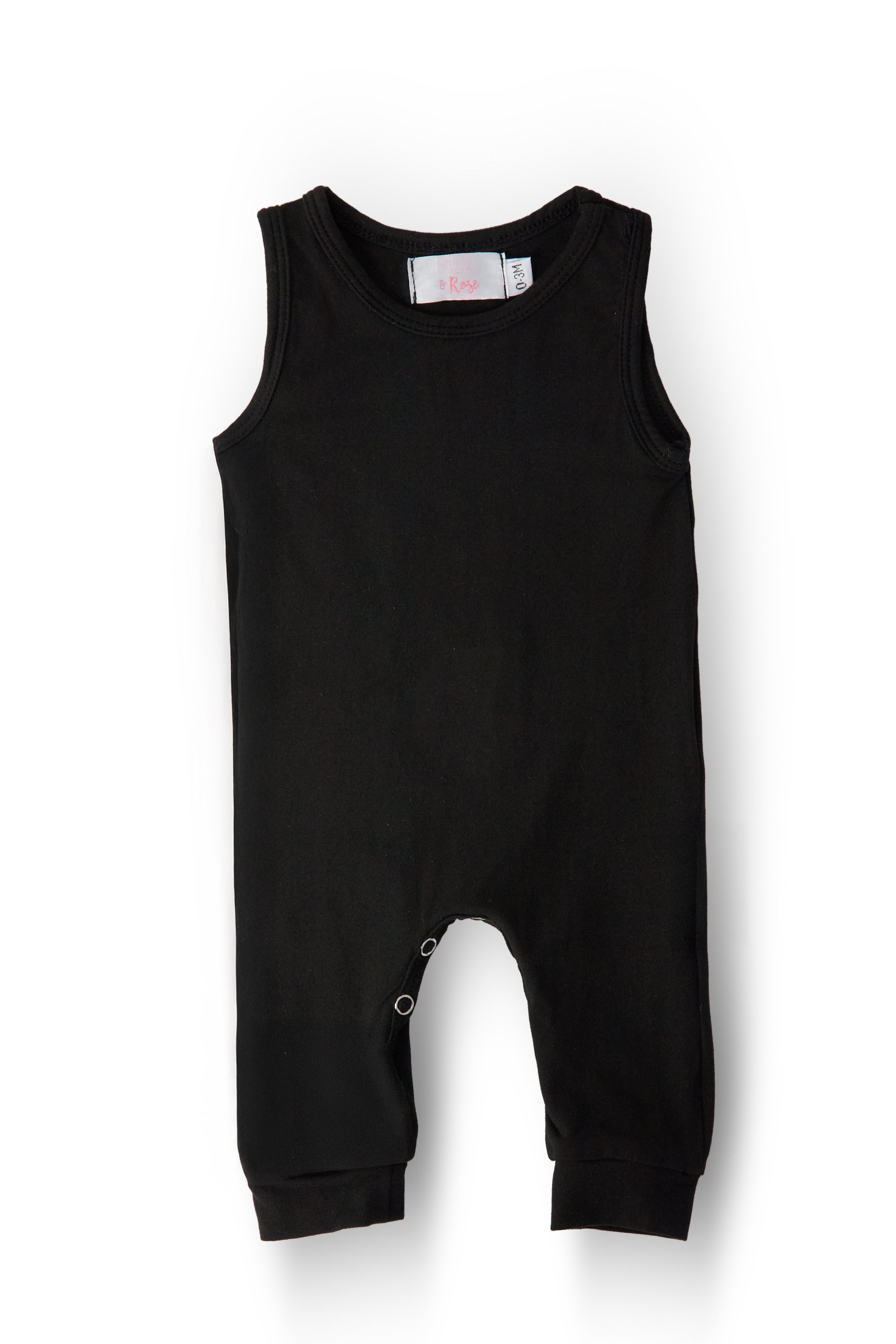 Black Tank One-Piece Jogger by Mila & Rose ®
