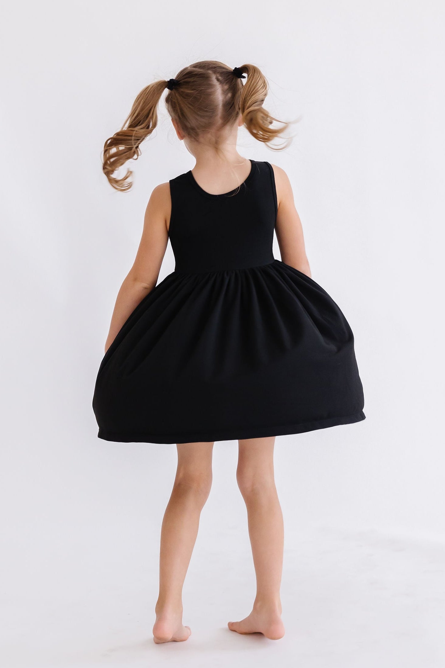 Black Tank Pocket Twirl Dress by Mila & Rose ®