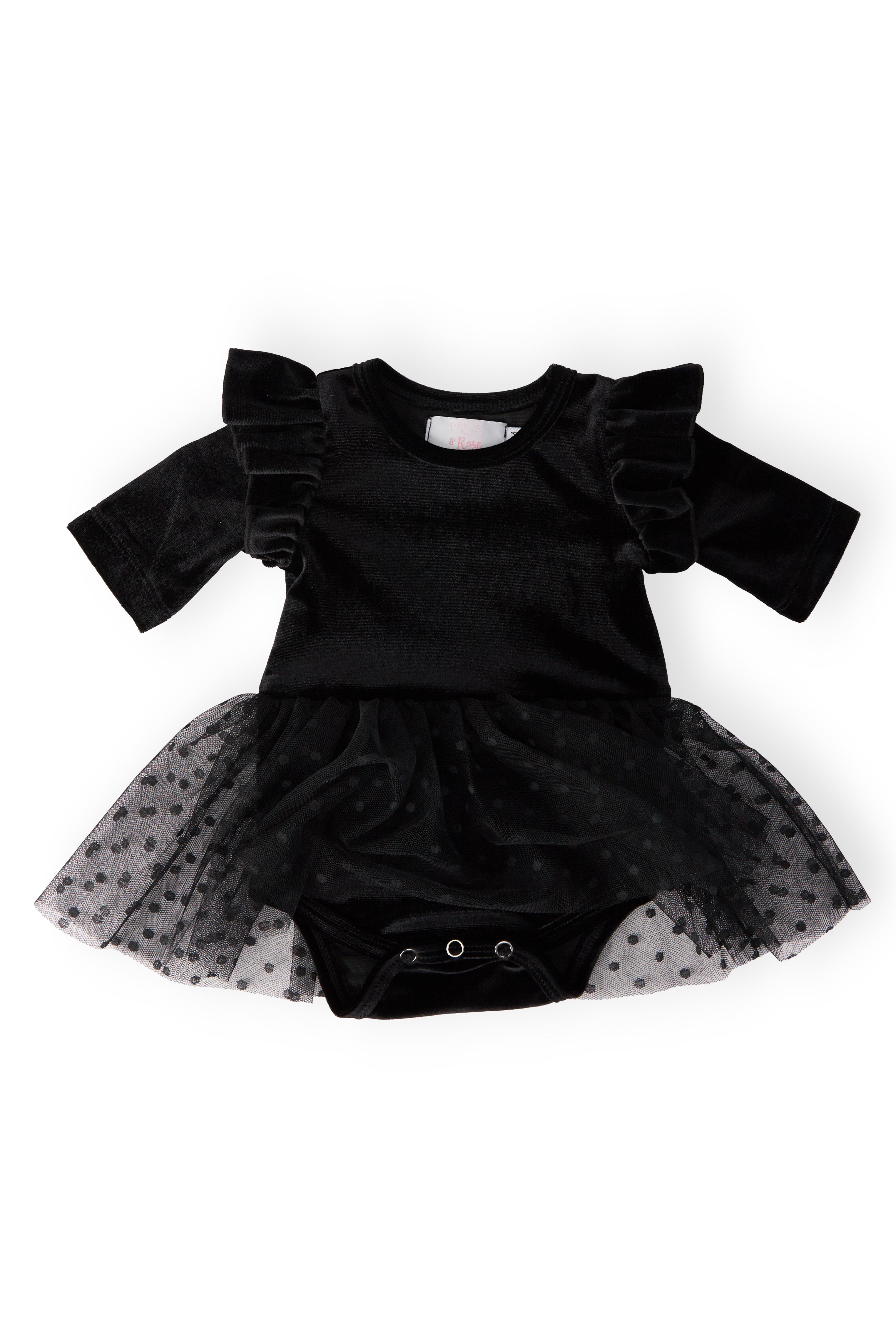 Black Velvet Tutu Bodysuit by Mila & Rose ®