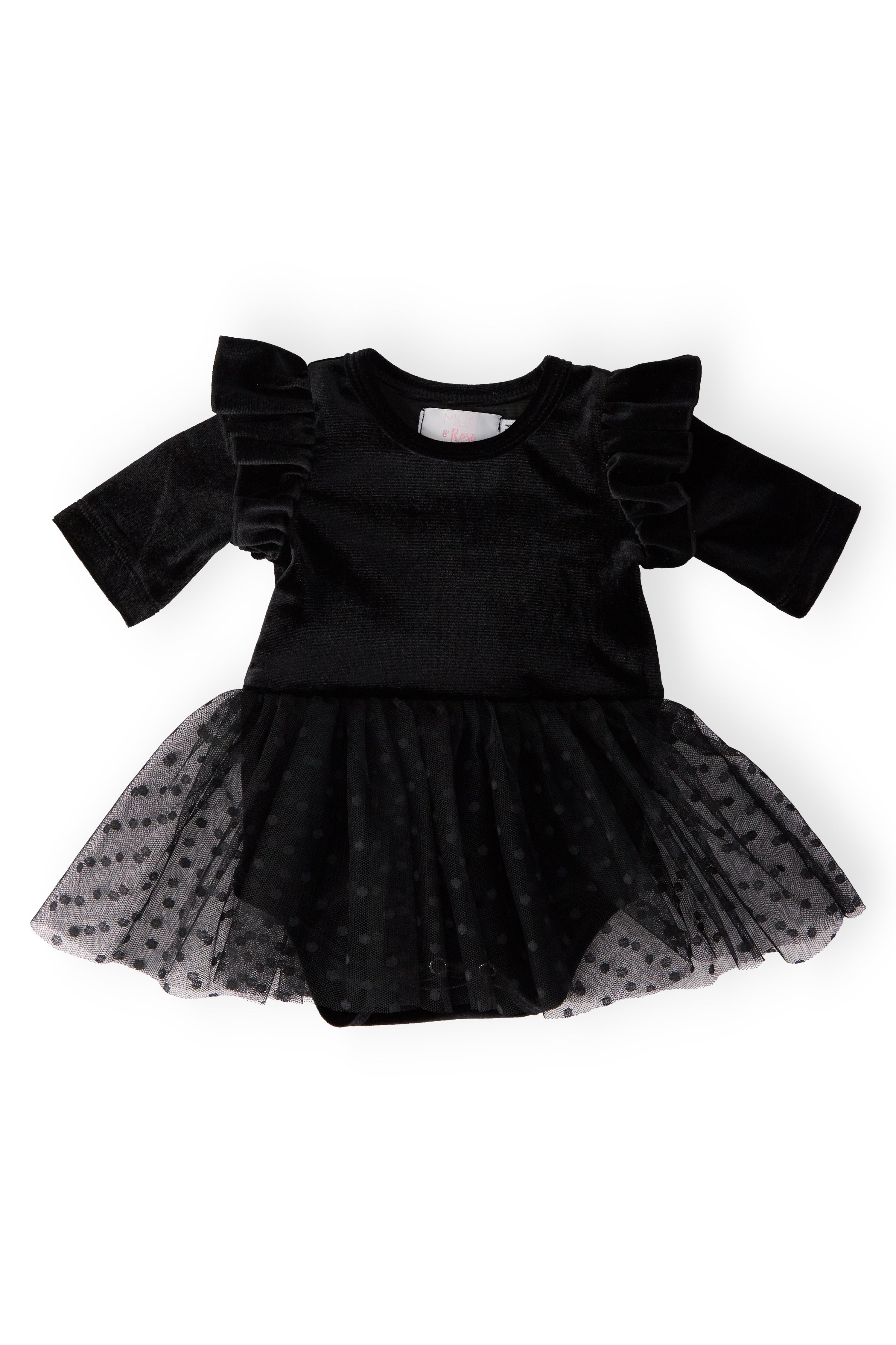 Black Velvet Tutu Bodysuit by Mila & Rose ®