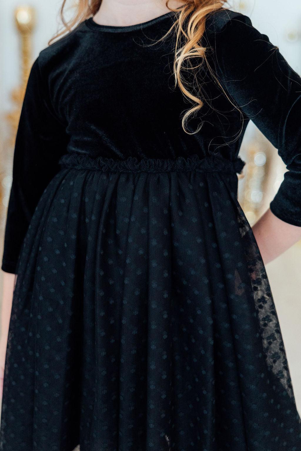 Black Velvet Tutu Dress by Mila & Rose ®