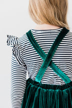 Black & White Stripe L/S Ruffle Tee by Mila & Rose ®