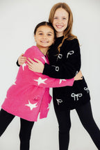 Black/Coconut Bow Cozy Cardigan by Mila & Rose ®