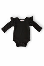 Black L/S Flutter Bodysuit by Mila & Rose ®
