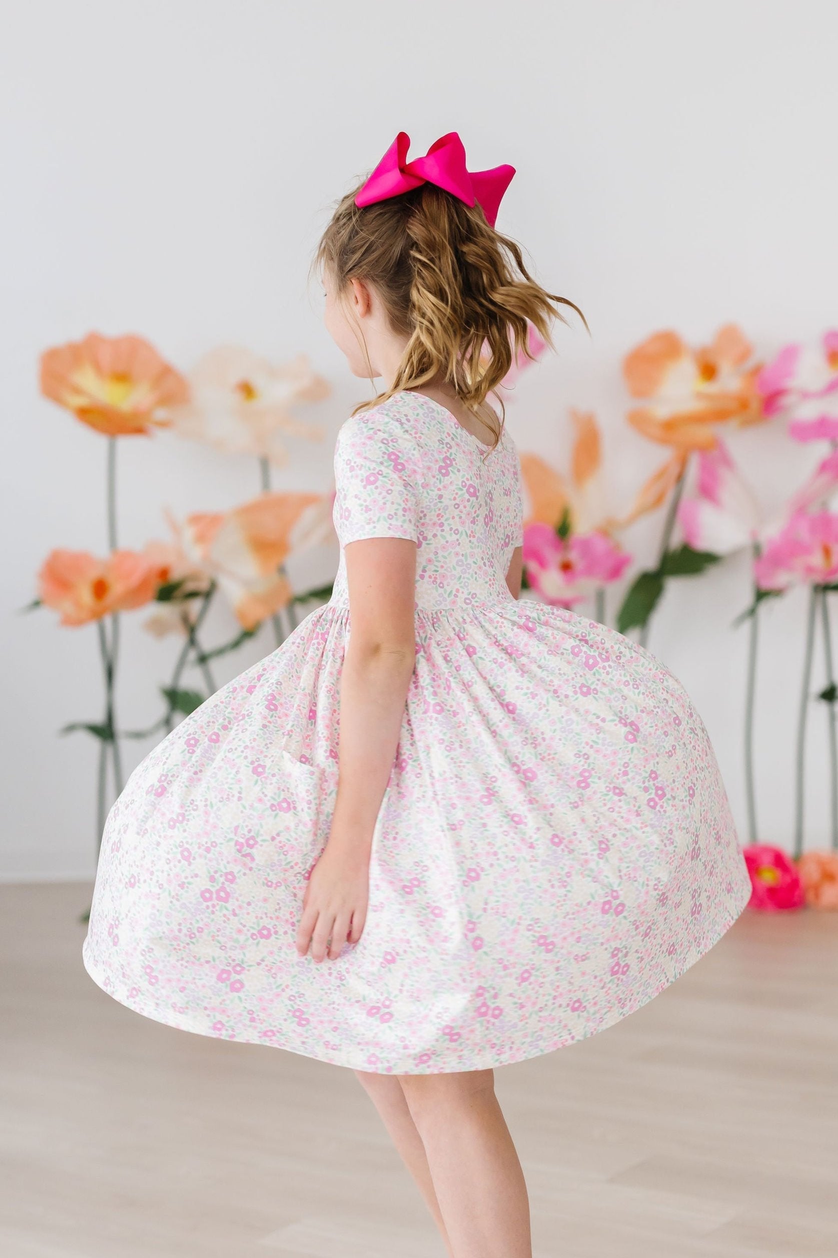 Blooming Beauty S/S Pocket Twirl Dress by Mila & Rose ®