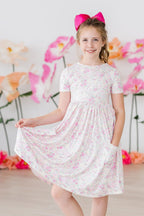 Blooming Beauty S/S Pocket Twirl Dress by Mila & Rose ®