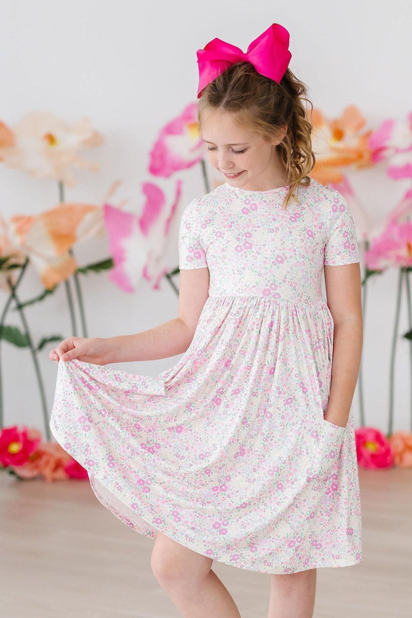 Blooming Beauty S/S Pocket Twirl Dress by Mila & Rose ®