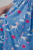 Blue Moon 3/4 Sleeve Pocket Twirl Dress by Mila & Rose ®