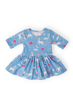 Blue Moon 3/4 Sleeve Twirl Bodysuit by Mila & Rose ®