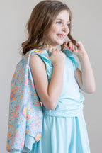 SALE Blue Retro Unicorns Satin Jacket by Mila & Rose ®