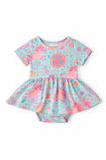 SALE Blue Retro Unicorns S/S Twirl Bodysuit by Mila & Rose ®