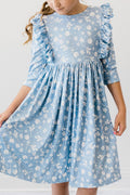 Bluebell 3/4 Sleeve Ruffle Twirl Dress by Mila & Rose ®