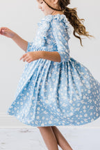 Bluebell 3/4 Sleeve Ruffle Twirl Dress by Mila & Rose ®