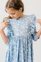 Bluebell 3/4 Sleeve Ruffle Twirl Dress by Mila & Rose ®