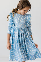 Bluebell 3/4 Sleeve Ruffle Twirl Dress by Mila & Rose ®