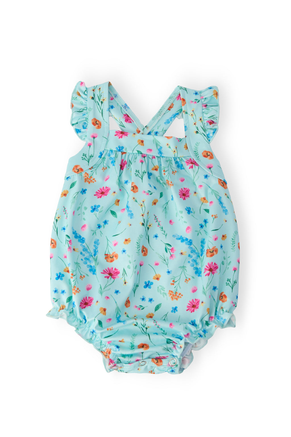 Bluebell Breeze Ruffle Cross Back Romper by Mila & Rose ®