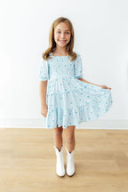 Blueberry Kisses Smocked Ruffle Dress by Mila & Rose ®