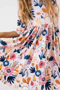 Blush Peony 3/4 Sleeve Pocket Twirl Dress by Mila & Rose ®
