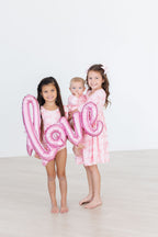 Blushing Bows 3/4 Sleeve Pocket Twirl Dress by Mila & Rose ®