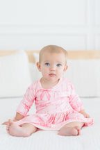 Blushing Bows 3/4 Sleeve Twirl Bodysuit by Mila & Rose ®